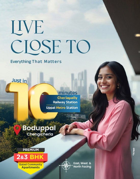 Flats near Metro Stations in Uppal